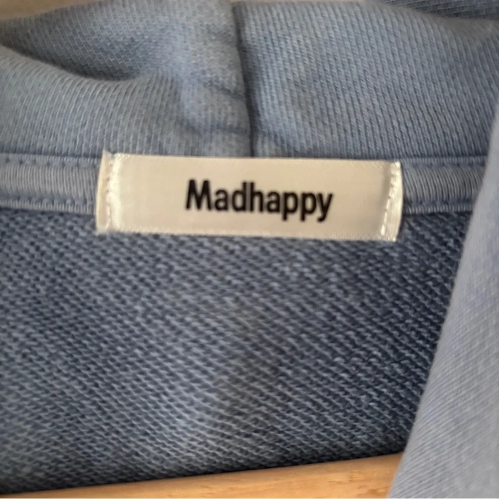Madhappy Pastels  Logo Blue Hoodie Size L - Picture 5 of 7